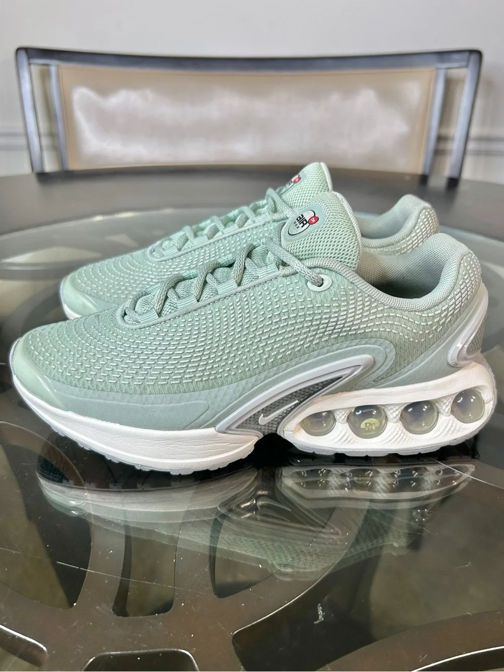 Nike Air Max Dn All Day Mint Foam Light Orewood Brown Womens Size 7.5 HJ9636-001